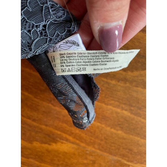 Free People Intimately Storm Bandeau Tube Lace Strapless Stretch Bralette S - Picture 8 of 9